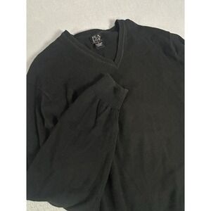 Jos. A. BANK Signature Collection Sweater Men's Size XL Pima Cotton V Neck Black